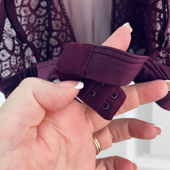 Victorias Secret Dream Angels Bra L Sheer Mesh & Lace Wireless Unlined Bralette - Picture 5 of 5